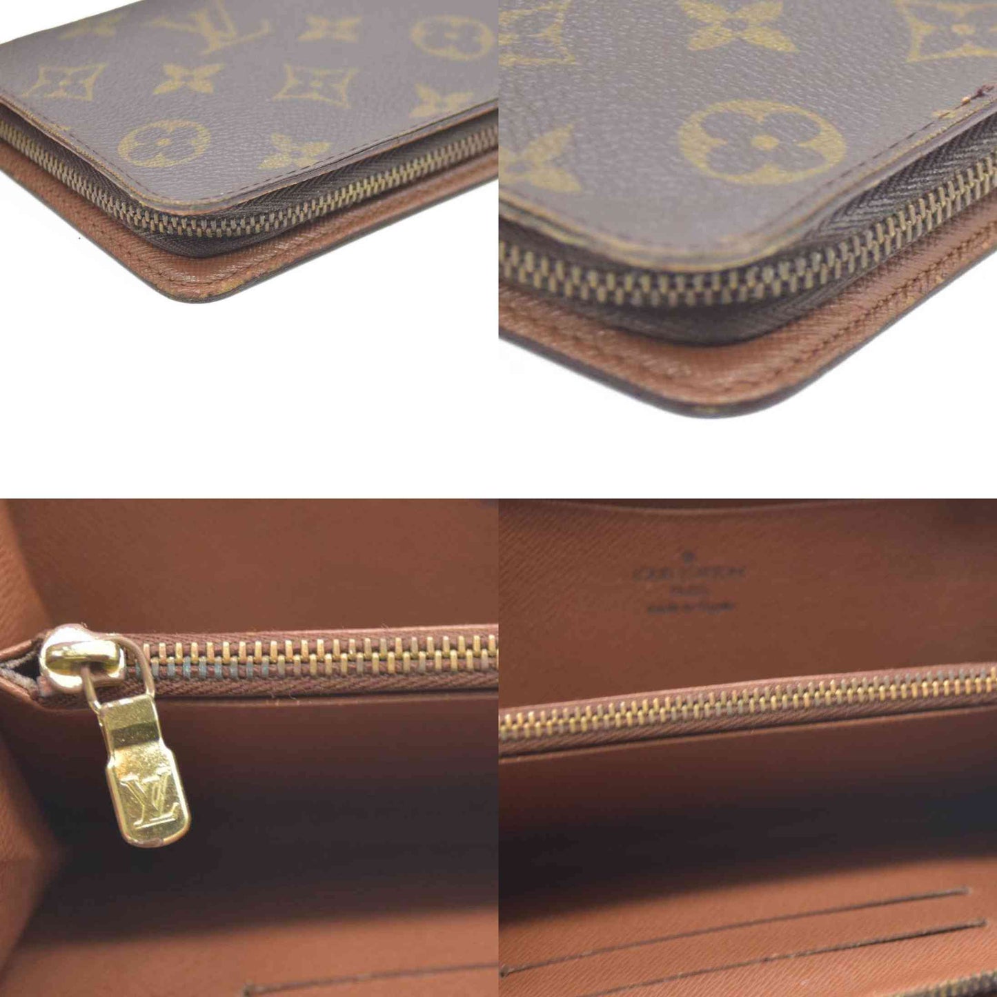 LOUIS VUITTON Monogram Porte Monnaie Zip Around Long Wallet CA0918