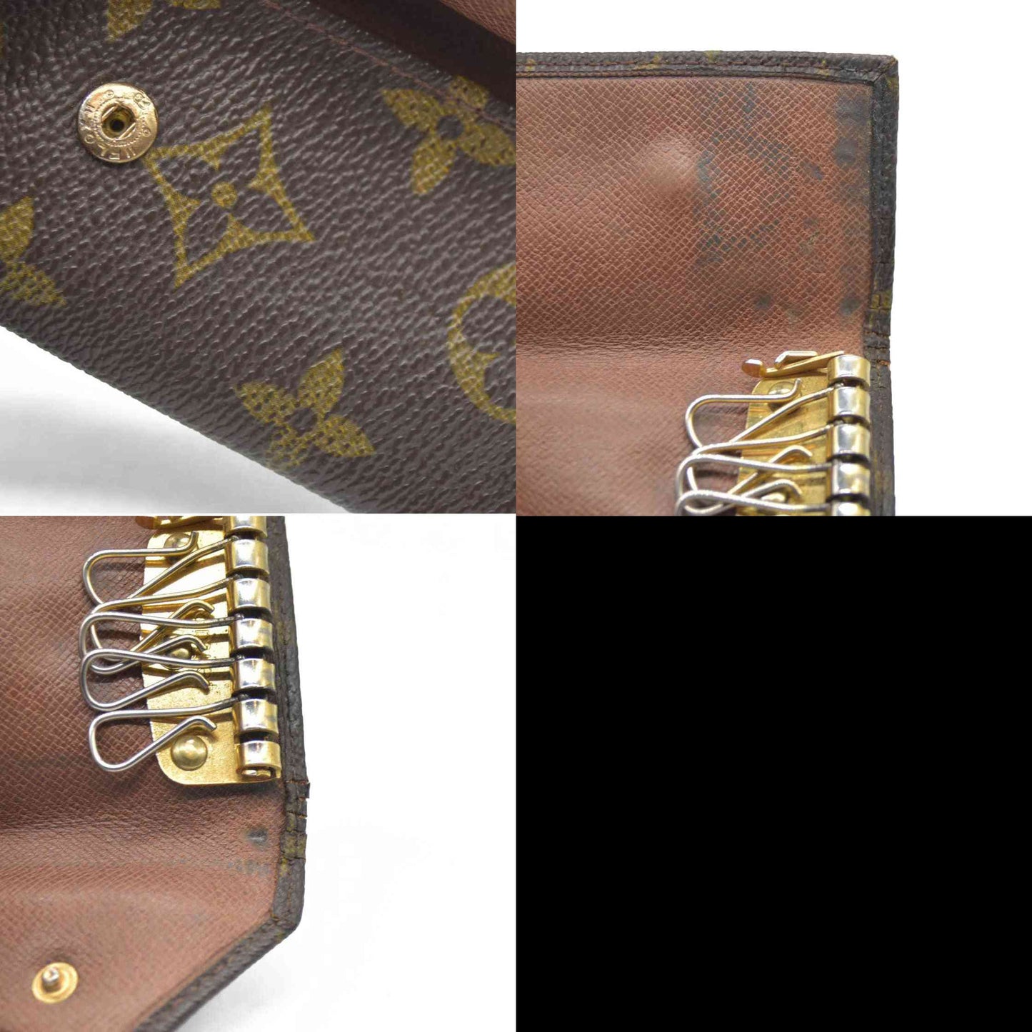 AUCTION $345 Louis Vuitton Monogram Multicles 6 Ring Key Case Brown/2BH2048