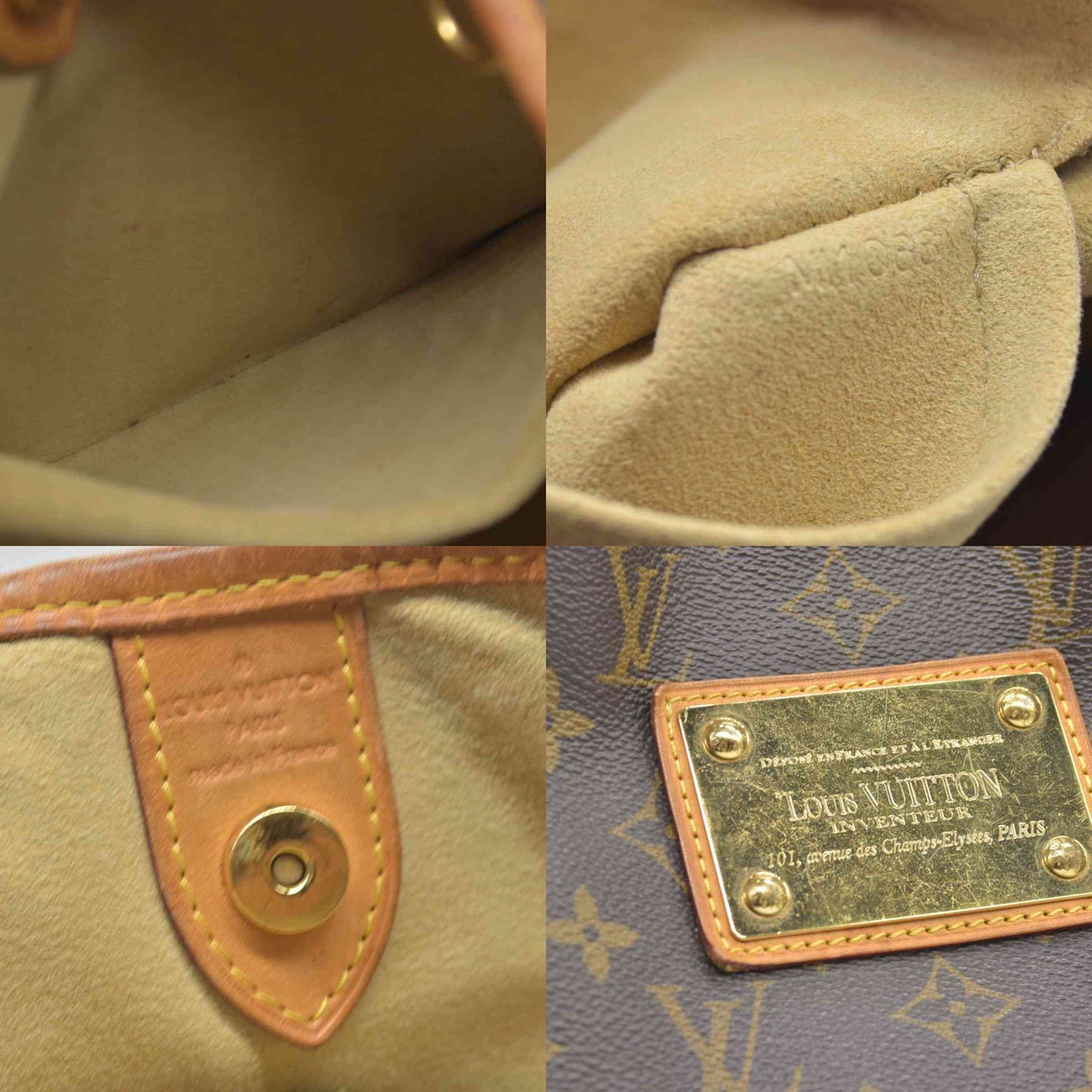$1800 2008 Louis Vuitton Galliera PM Monogram MI1088