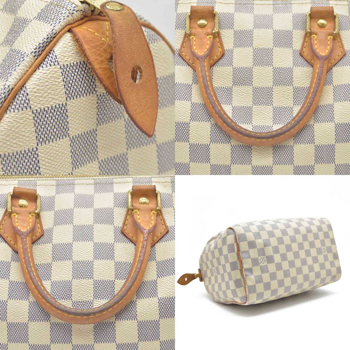 Louis Vuitton  Damier Azur Speedy 25 DU4049 AUCTION $1550