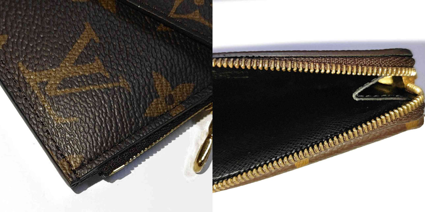 Louis Vuitton  Monogram Recto Verso Card Holder Black