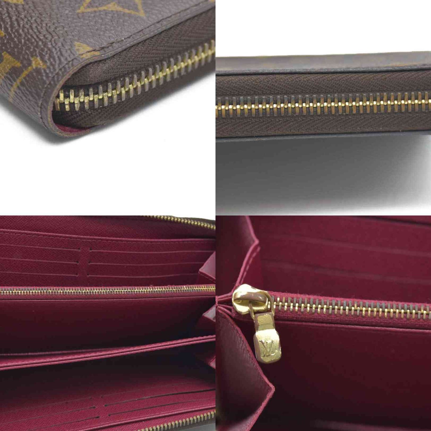 Louis Vuitton Monogram Zippy Wallet Fuchsia GI0187