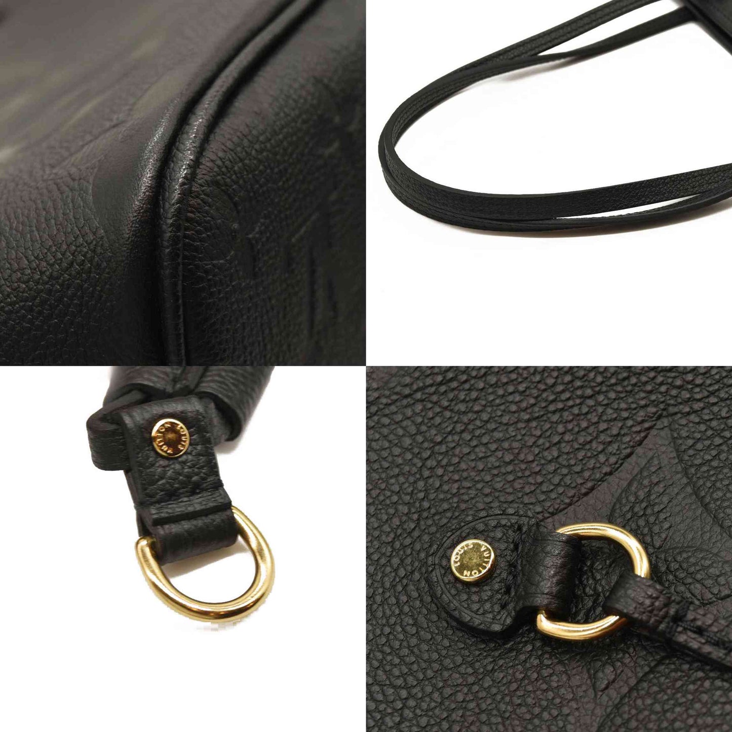 LOUIS VUITTON Empreinte Monogram Giant Neverfull MM Black