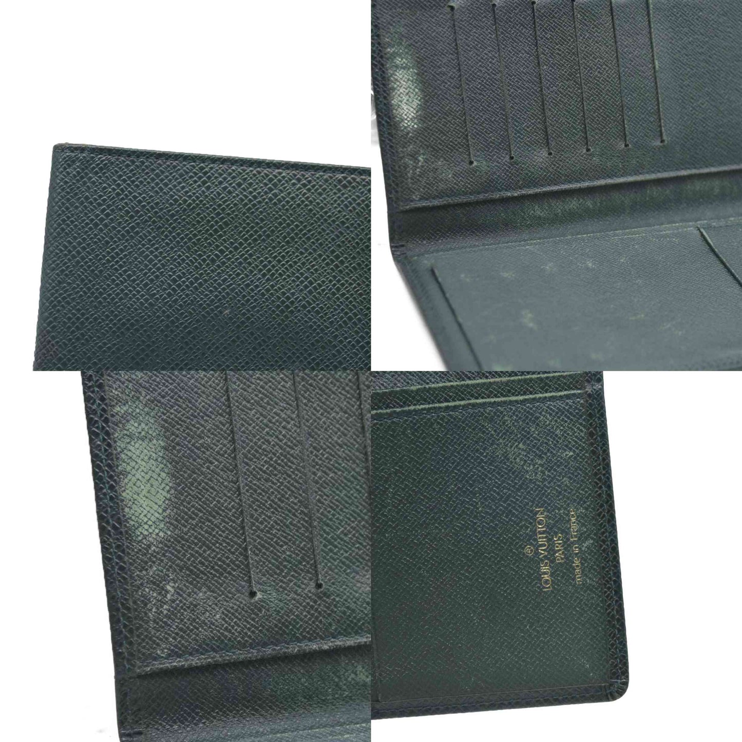 Louis Vuitton Taiga Porte Valeurs Cartes Credit Leather Long Wallet VI0927