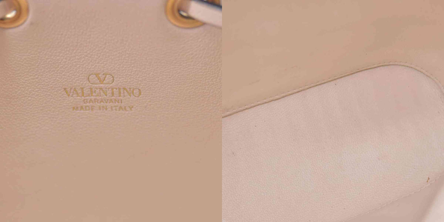 $1450 Valentino Mini VLogo Signature Bucket Bag In Nappa Leather