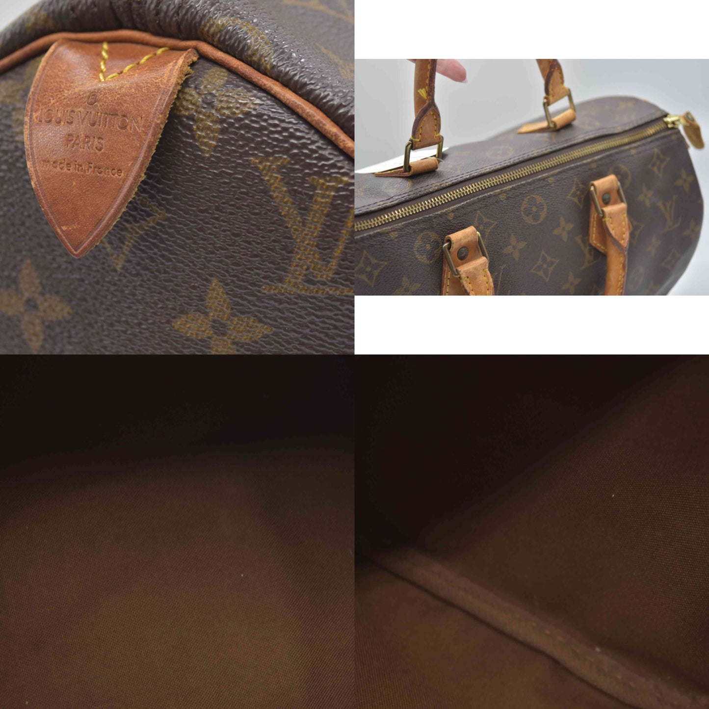 Louis Vuitton LV Hand Bag Speedy 30 Brown Monogram VI1923
