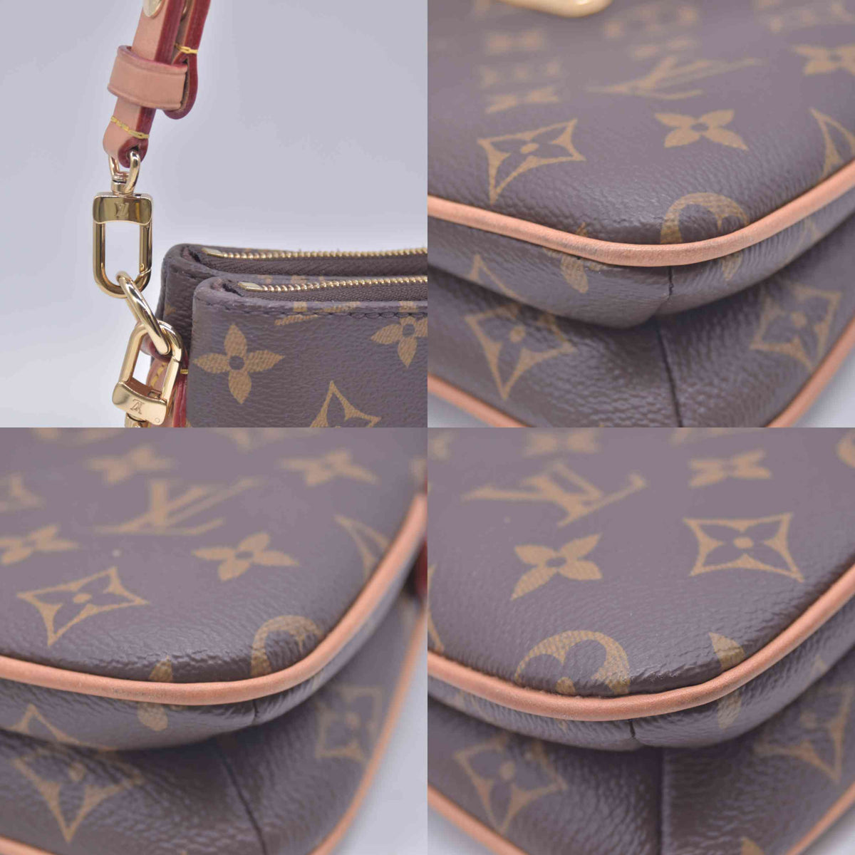 $1950 Louis Vuitton Monogram Liv Pochette RFID 10021156