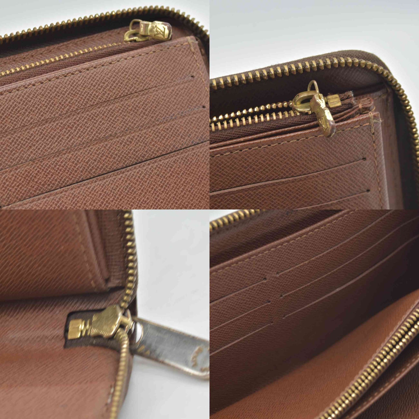 $1040 2005 Louis Vuitton Monogram Zippy Zip Around Organizer Long Wallet VI1015