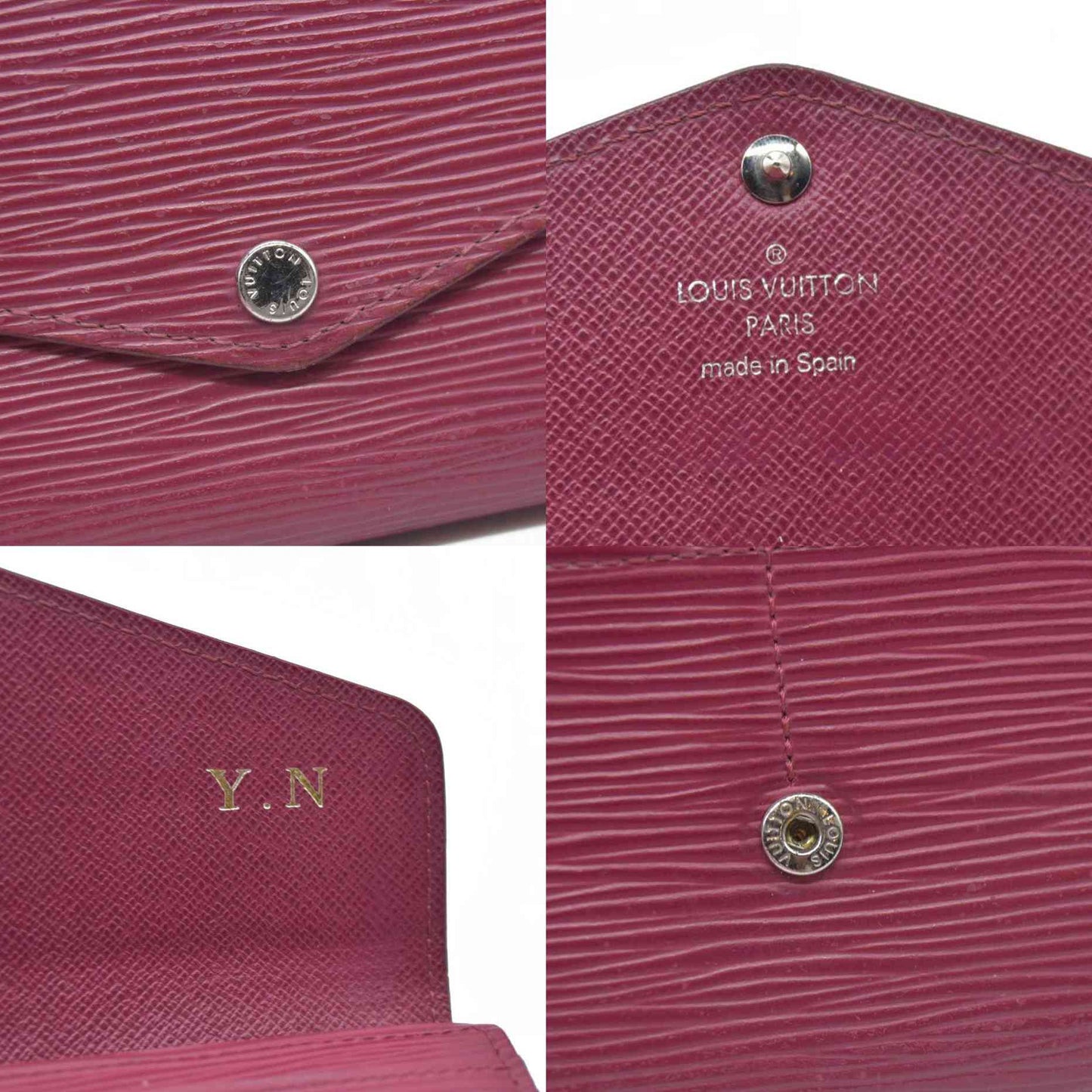 $770 LOUIS VUITTON Epi Sarah Bifold Long Wallet