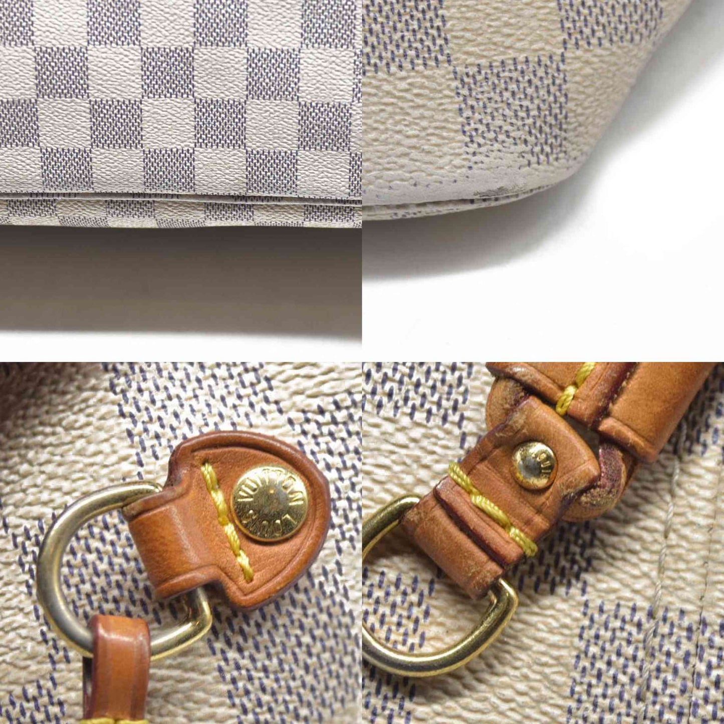 $2240 LOUIS VUITTON Damier Azur Neverfull GM TH5019