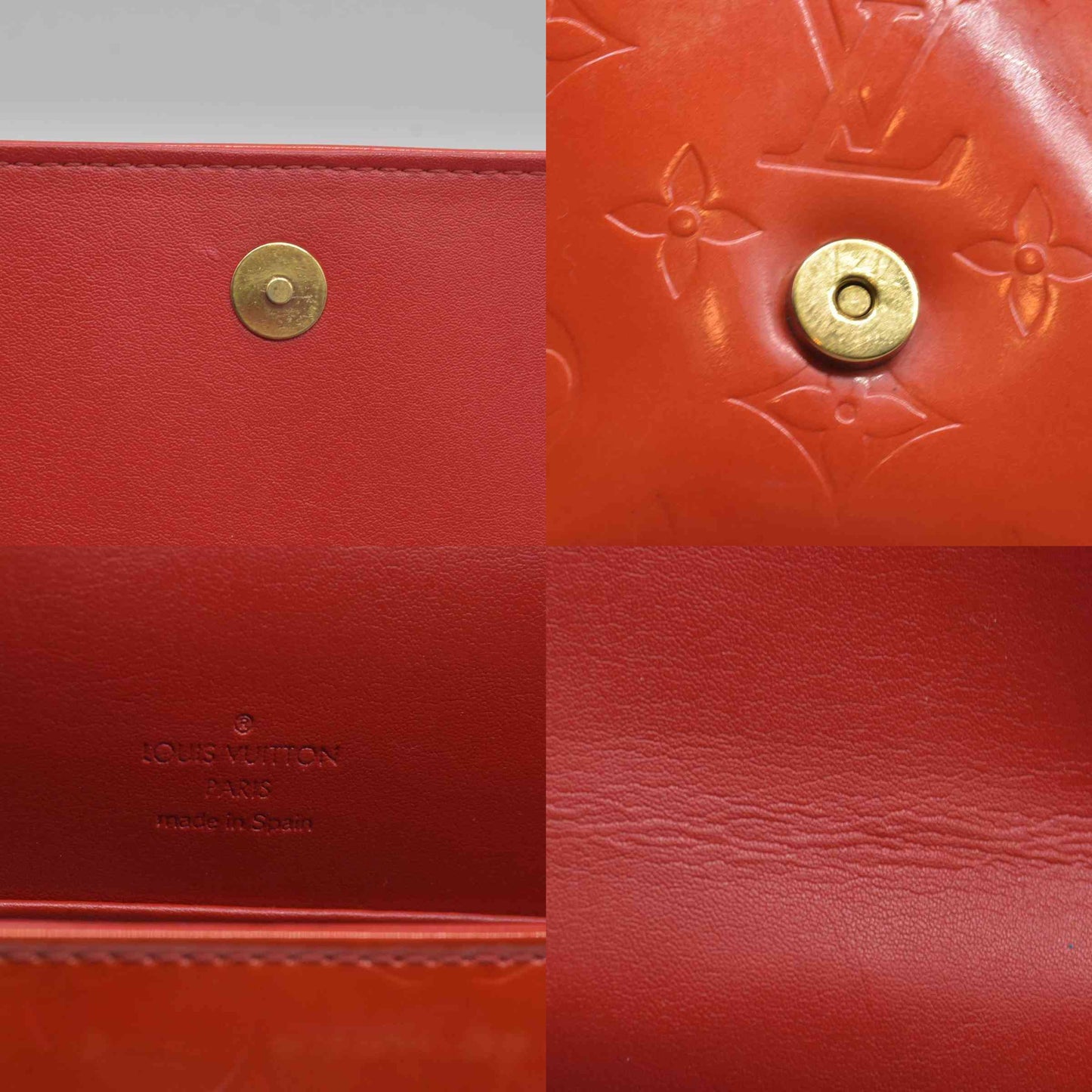 $920 2001 Louis Vuitton Monogram Vernis Thompson Shoulder Bag CA0011