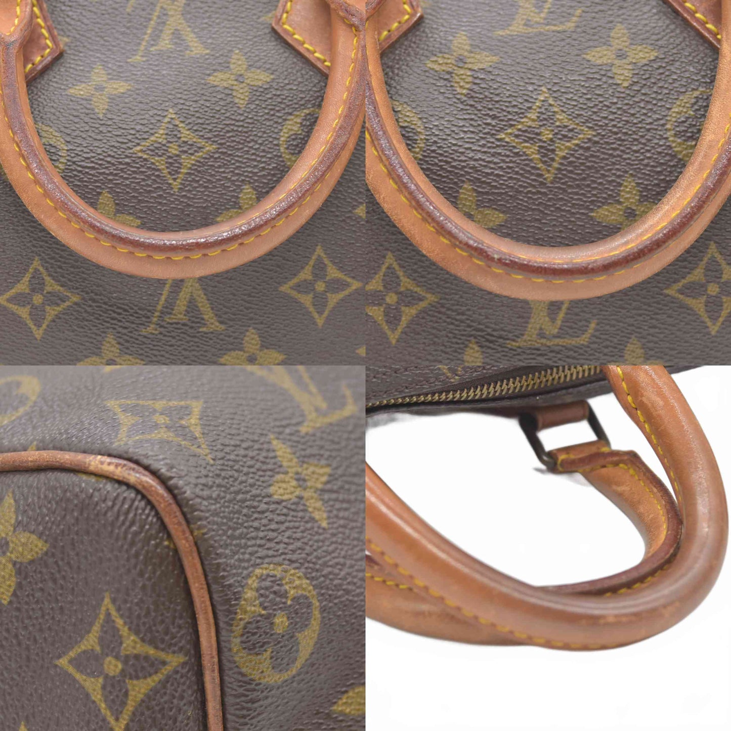 1987 $1550 Louis Vuitton LV Hand Bag Speedy 25 Brown Monogram MI874