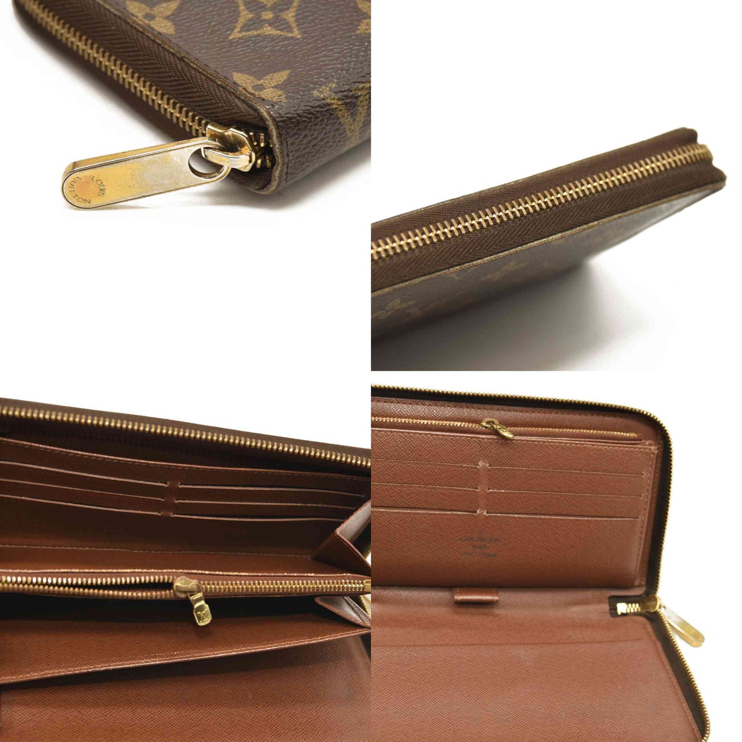 LOUIS VUITTON Monogram Zippy Wallet Organizer  VI0079