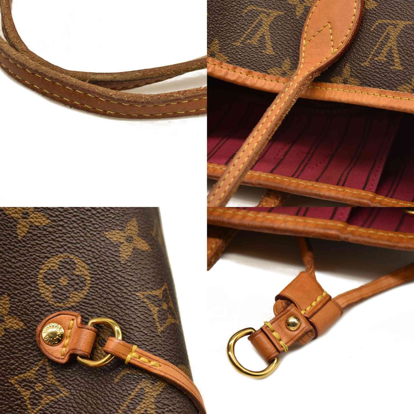 Louis Vuitton  Monogram Neverfull MM Fuchsia SD3136
