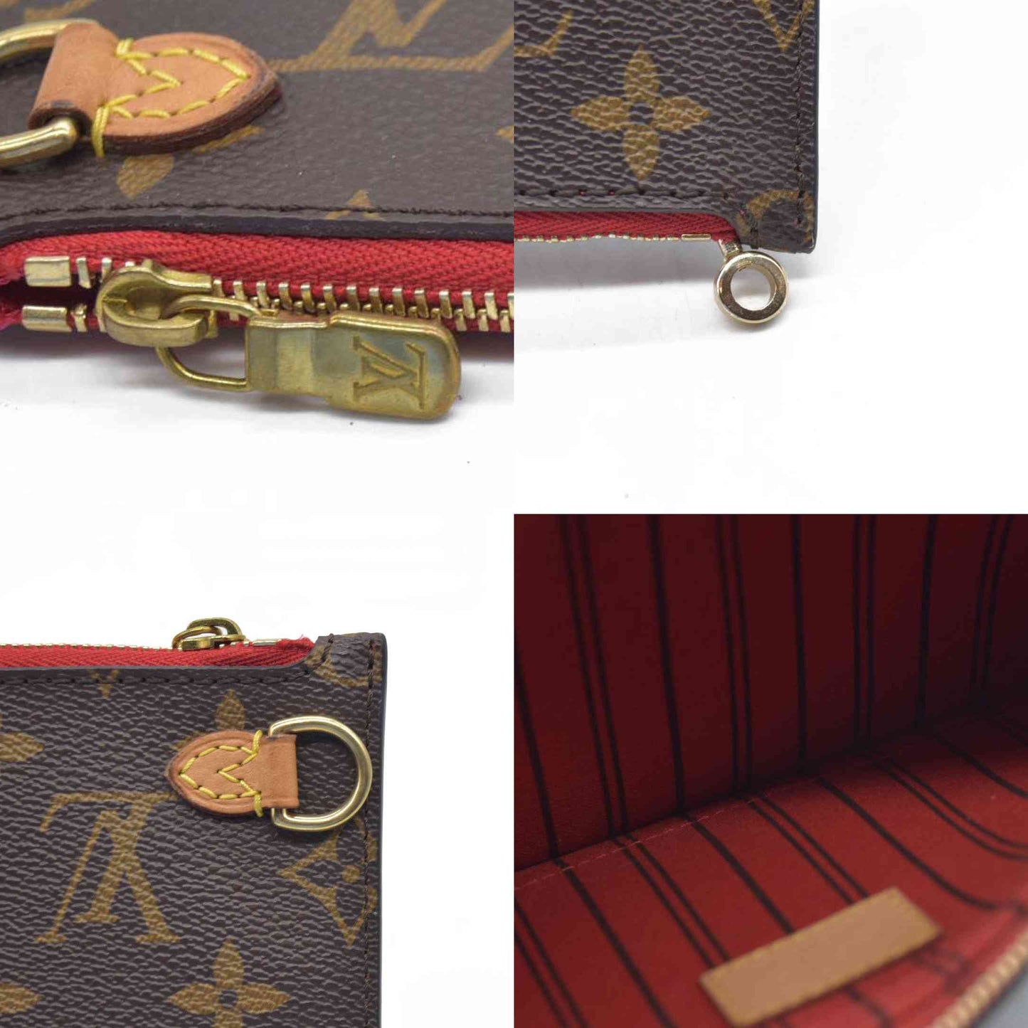 $600 Louis Vuitton Monogram Neverfull MM GM Pochette Cherry LA3176 CONSIGNMENT