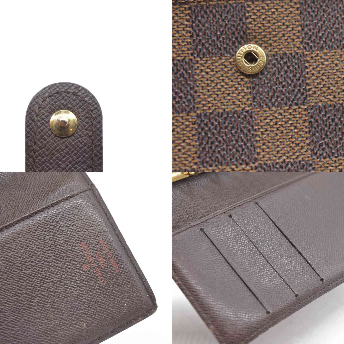 LOUIS VUITTON Damier Ebene Agenda PM Day Planner Notebook Cover CA0958
