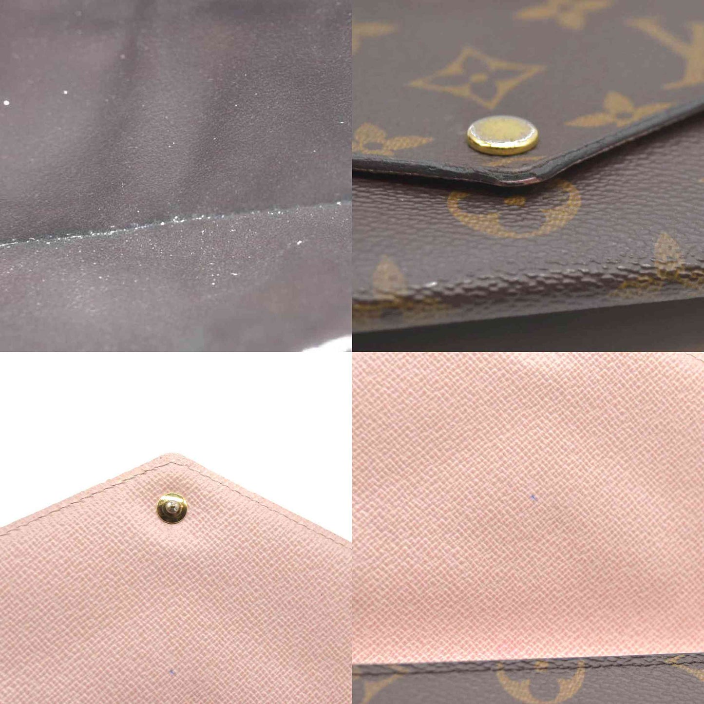 Louis Vuitton  Monogram Jeanne Wallet Rose Ballerine