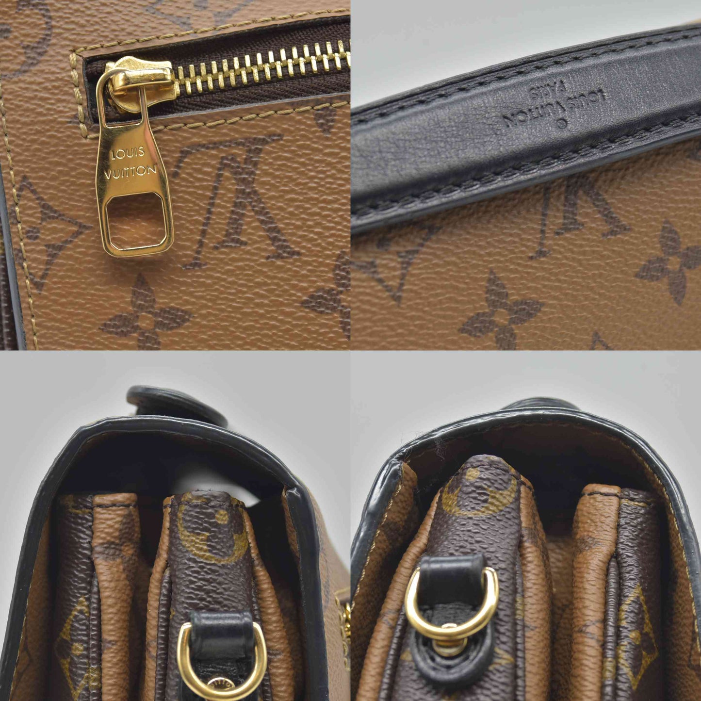 $2790 2017 Louis Vuitton Reverse Monogrm Giant Pochette Metis DR1117
