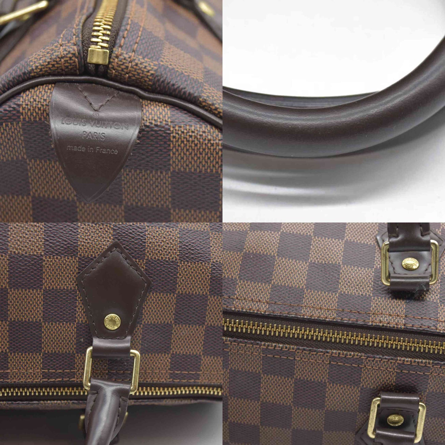 $1630 Louis Vuitton  Damier Ebene Speedy 30 AA1220