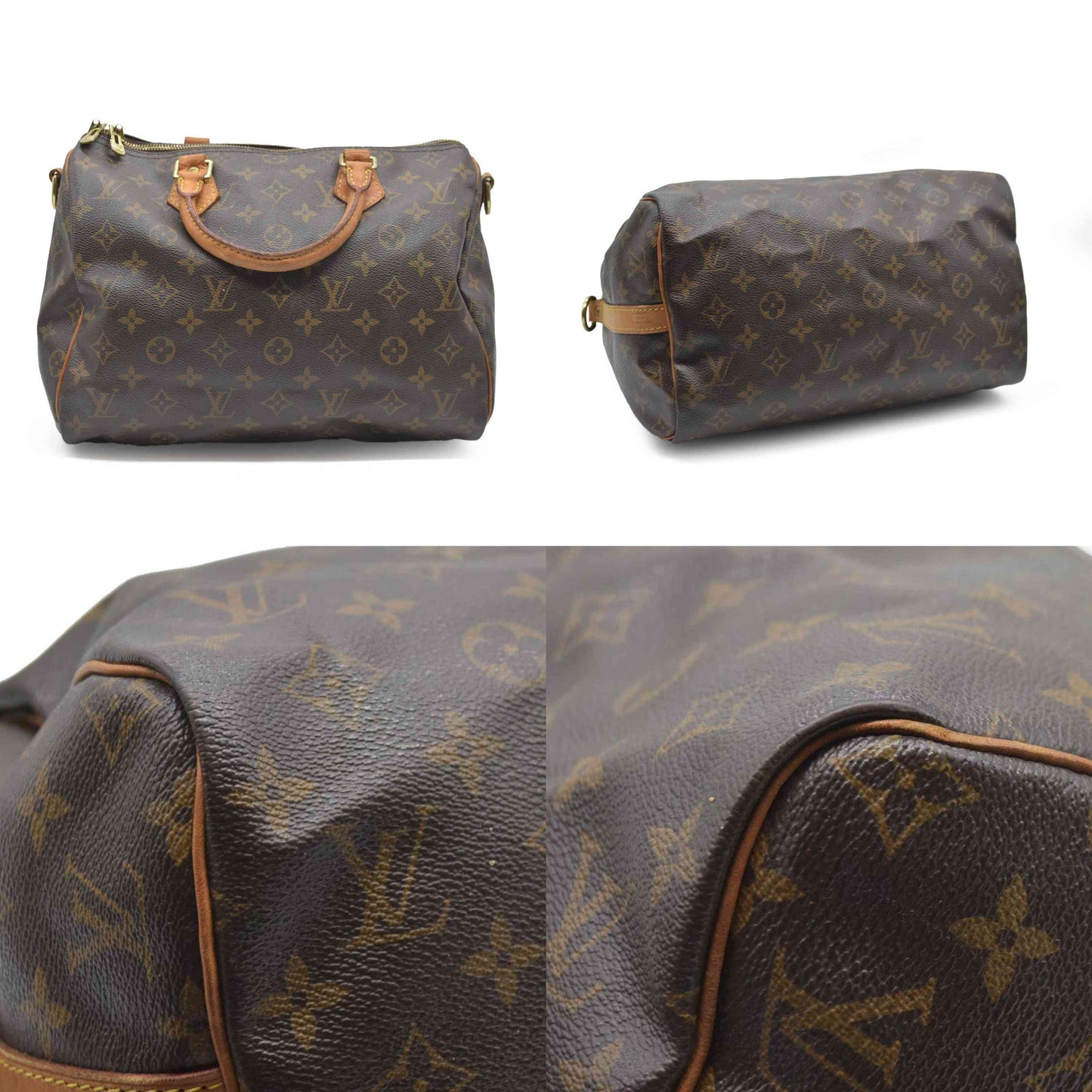 $1980 Louis Vuiton Monogram Speedy Bandouliere 30 DU4191 2011