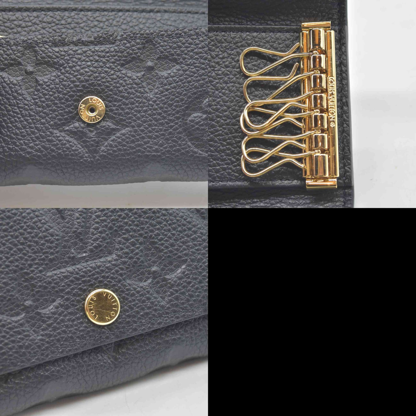 $450 Louis Vuitton Monogram Empreinte Multicles 6 Key Holder RFID