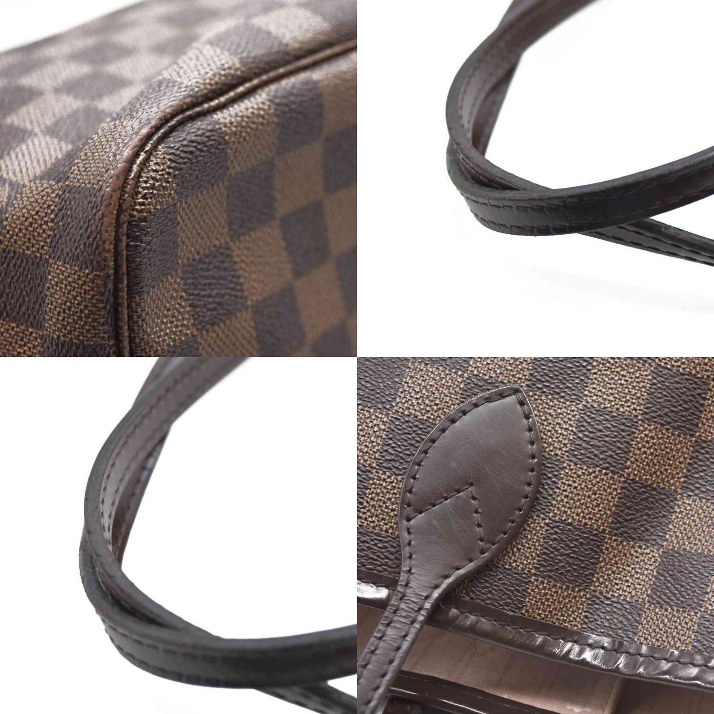 Louis Vuitton  Damier Ebene Neo Neverfull MM Rose Ballerine AR1128