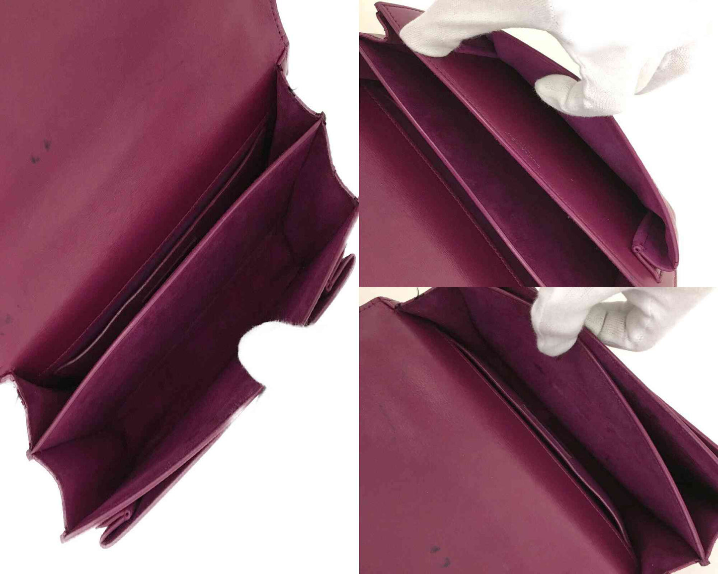 Saint Laurent Calfskin Medium Monogram Sunset Purple