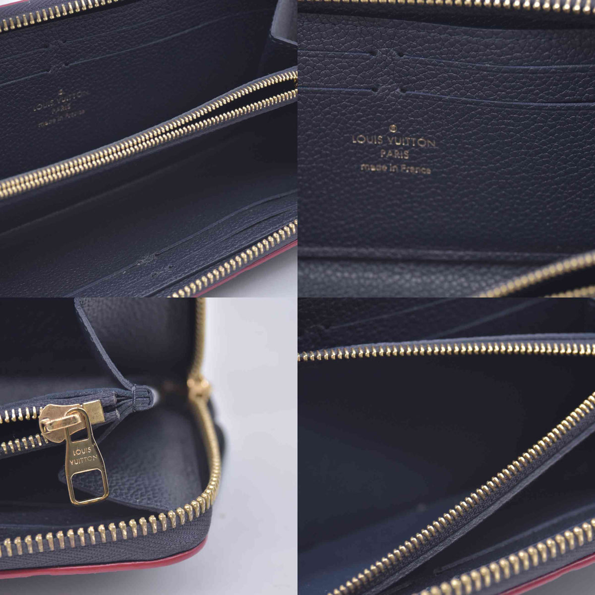 $1170 RFID Louis Vuitton Monogram Empreinte Portefeiulle Clemence Wallet 10021018