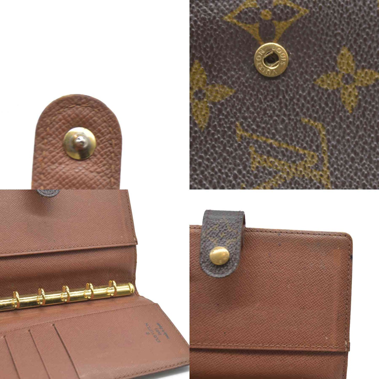 AUCTION $495 Louis Vuitton Monogram Agenda PM Notebook Cover Brown CA1919