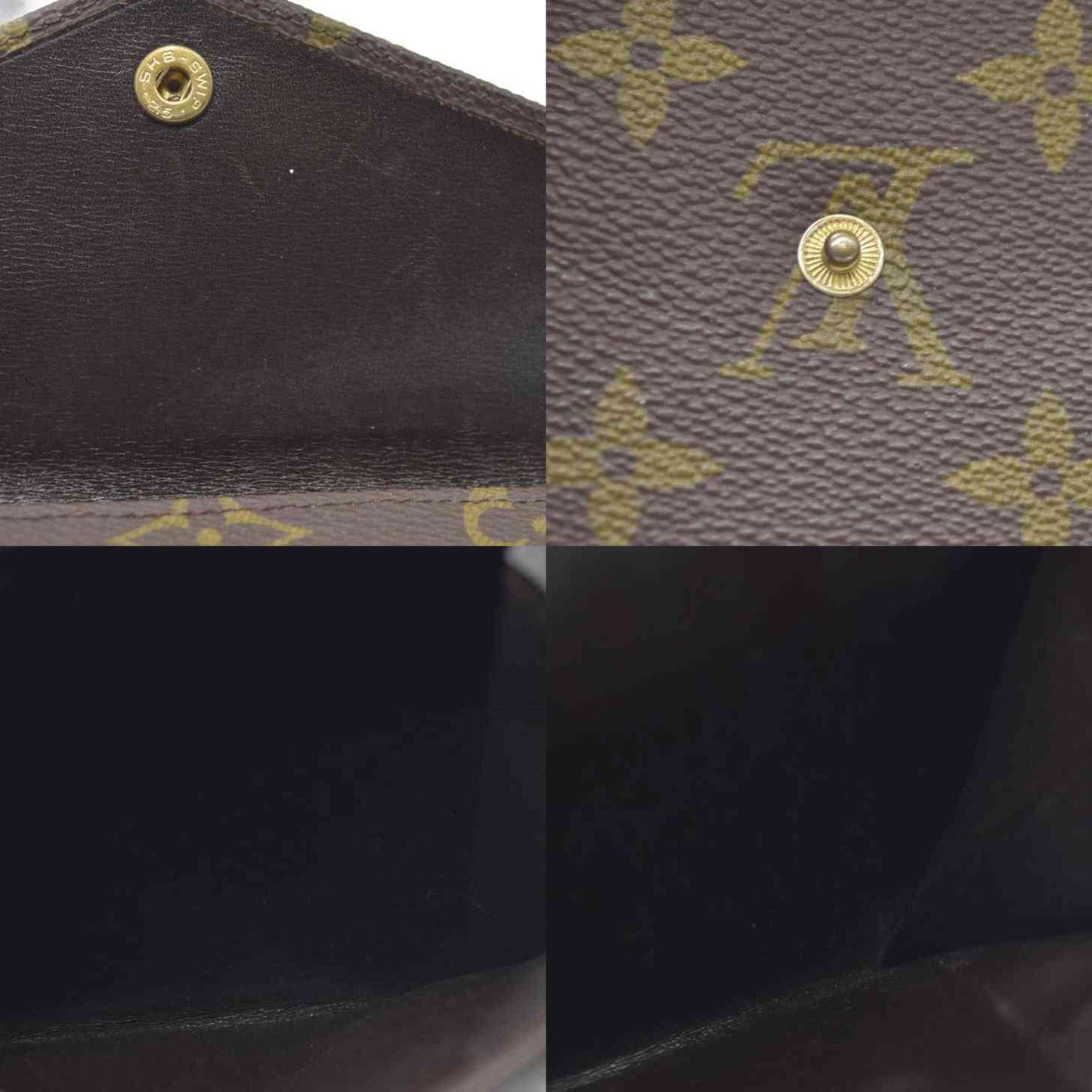 AUCTION $650 Louis Vuitton  Monogram Elise Wallet