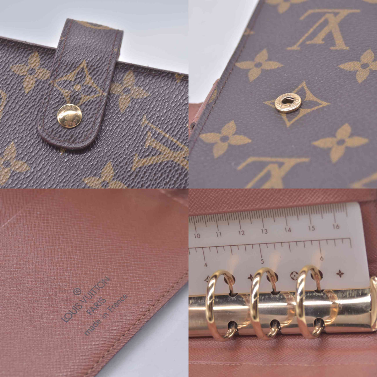 $760 1998 LOUIS VUITTON Monogram Agenda MM Day Planner Notebook Cover SP0928