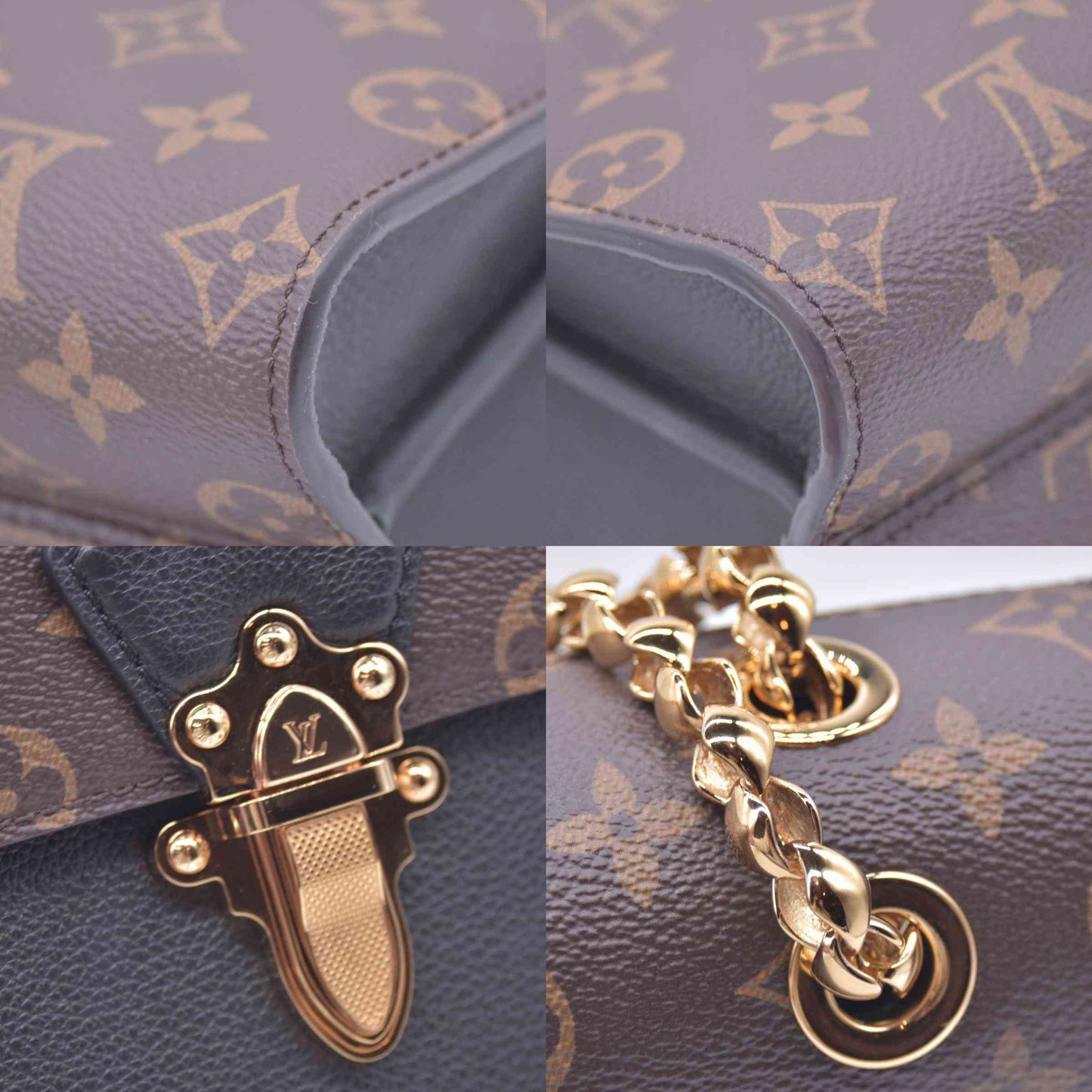 $2830 2018 Louis Vuitton Monogram Victoire Black CA4138