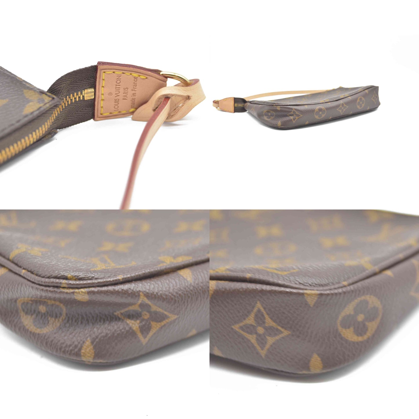 Louis Vuitton LV Accessories Pouch Pochette Accessoires Brown Monogram AUCTION CONSIGNMENT