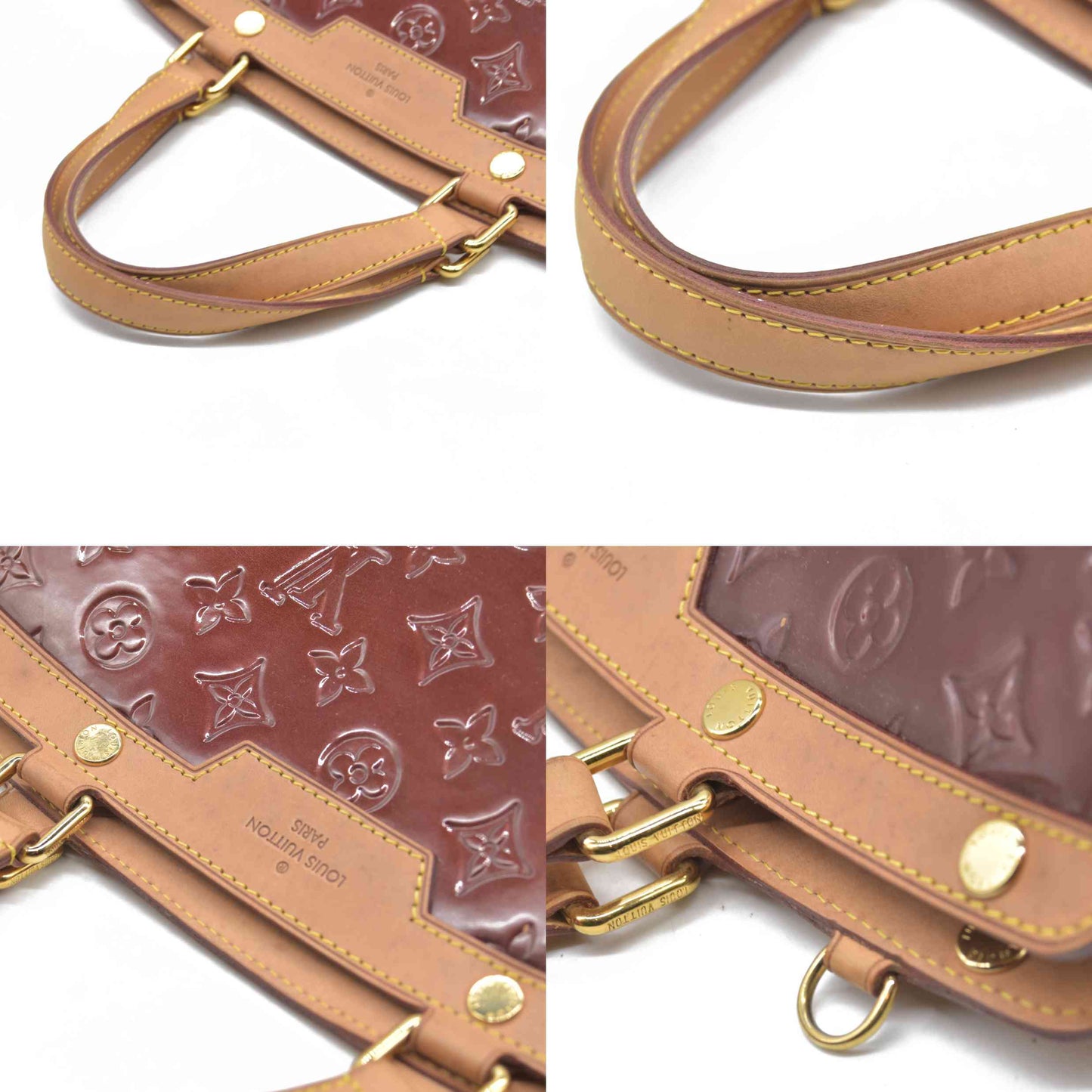 $2730 LOUIS VUITTON Vernis Brea GM Rouge Fauviste SR3101 2011 CONSIGNMENT