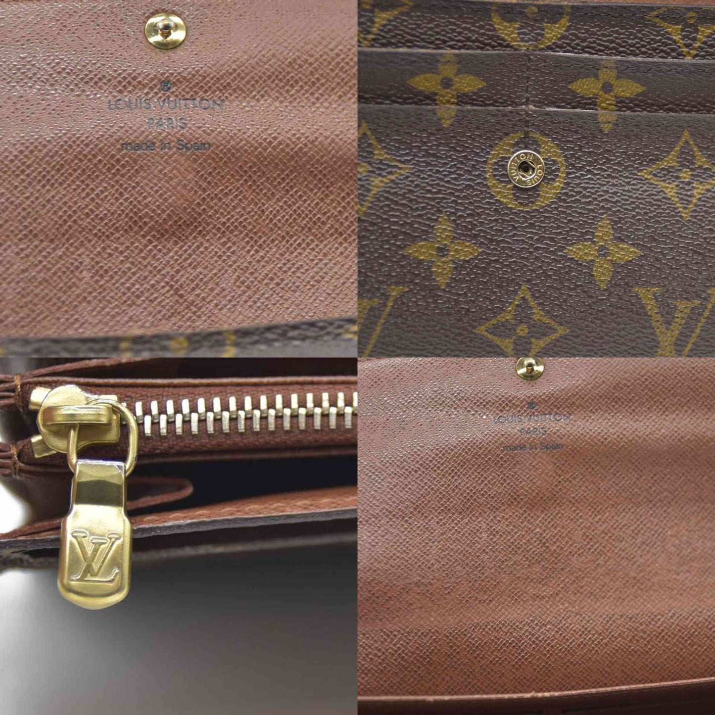 Louis Vuitton  $720 Monogram Portefeiulle Sarah Long Bifold Wallet CA2192