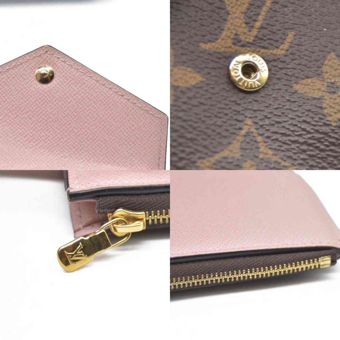 Louis Vuitton $605 Monogram Portefeuille Zoe Mini Trifold Wallet TS4708