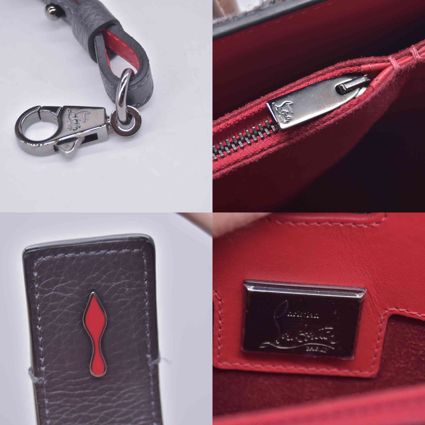 $3000 SPECIAL EDITION Christian Louboutin Felt Paloma Top Handle Bag