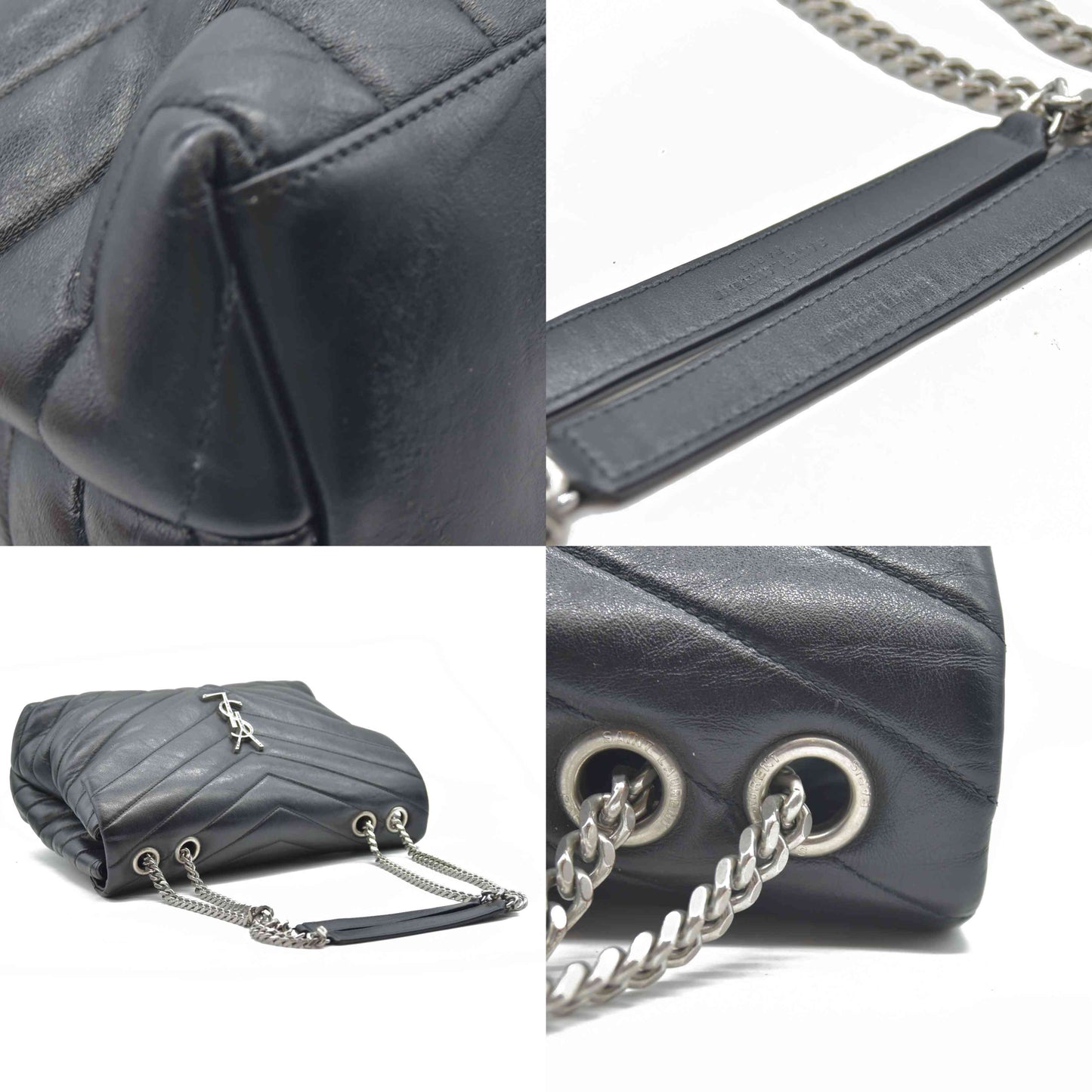 $2900 Saint Laurent Medium Loulou Matelassé Leather Shoulder Bag