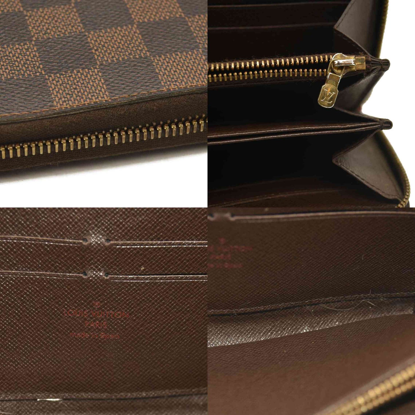 Louis Vuitton  Damier Ebene Zippy Wallet CA4193