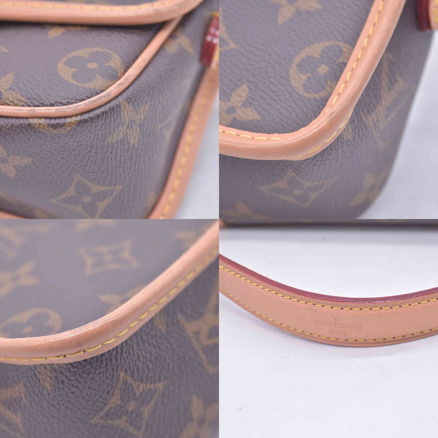 $2170 Louis Vuitton Monogram Nano Diane RFID With Box