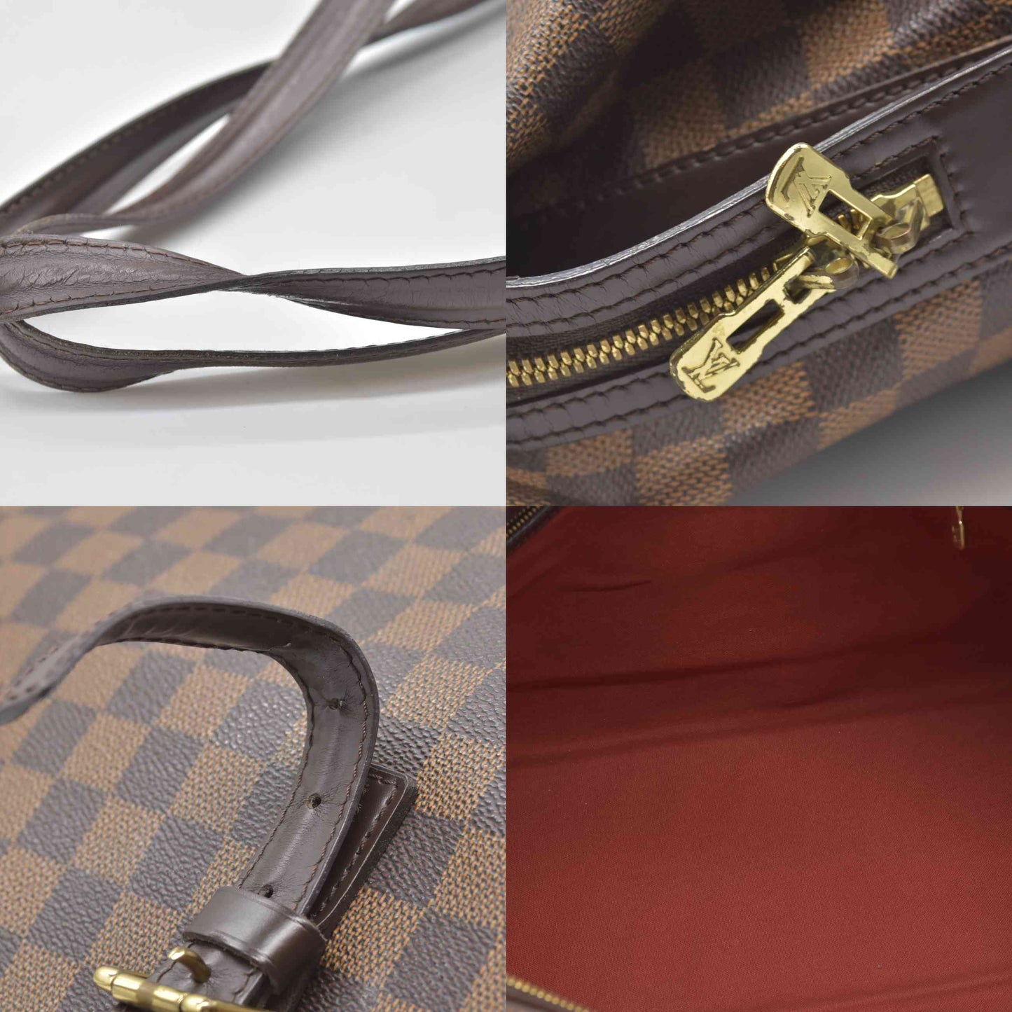 $1400 2003 Louis Vuitton Damier Ebene Chelsea Tote TH0023