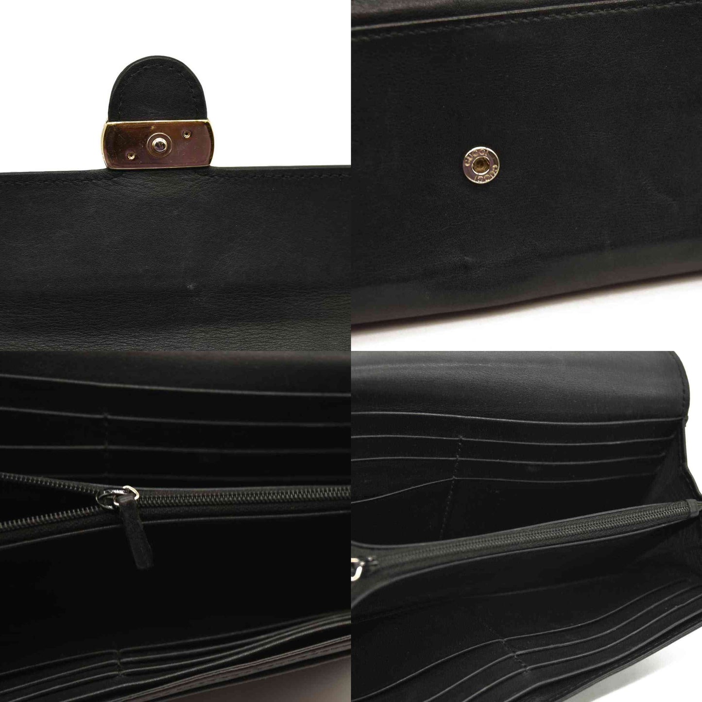 Gucci Calfskin Interlocking G Icon Wallet Black