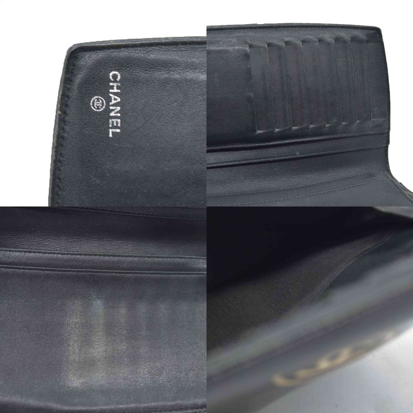 CONSIGNMENT $1100 Chanel 2010's Interlocking CC Logo Continental Wallet