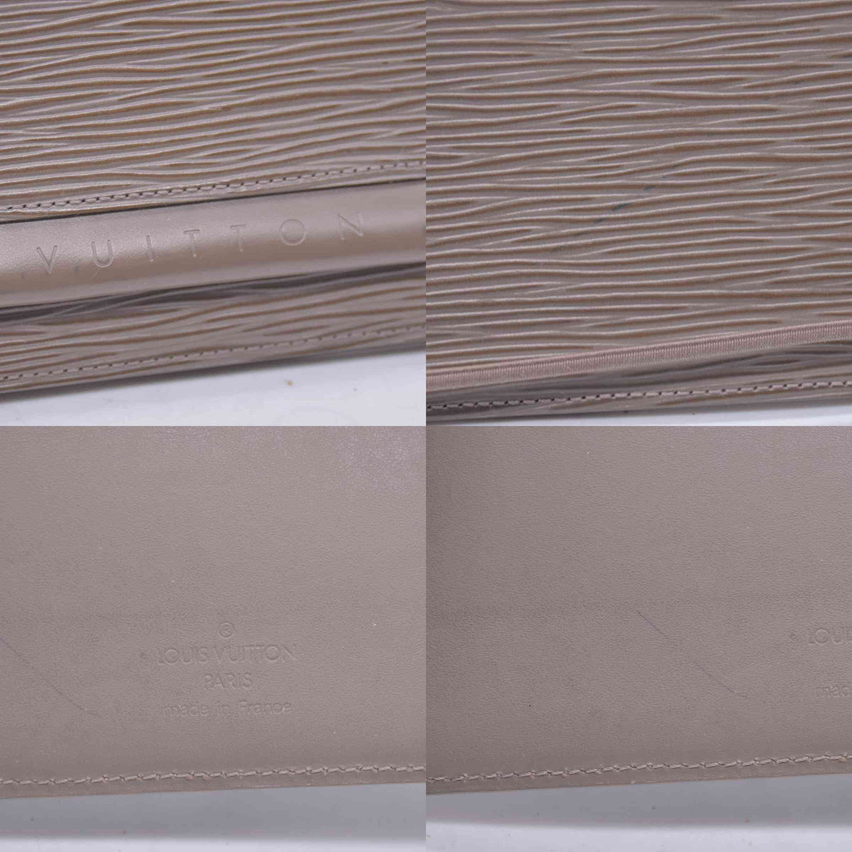 $795 2001 Louis Vuitton Beige Epi Clutch  CONSIGNMENT MI1011 10021049
