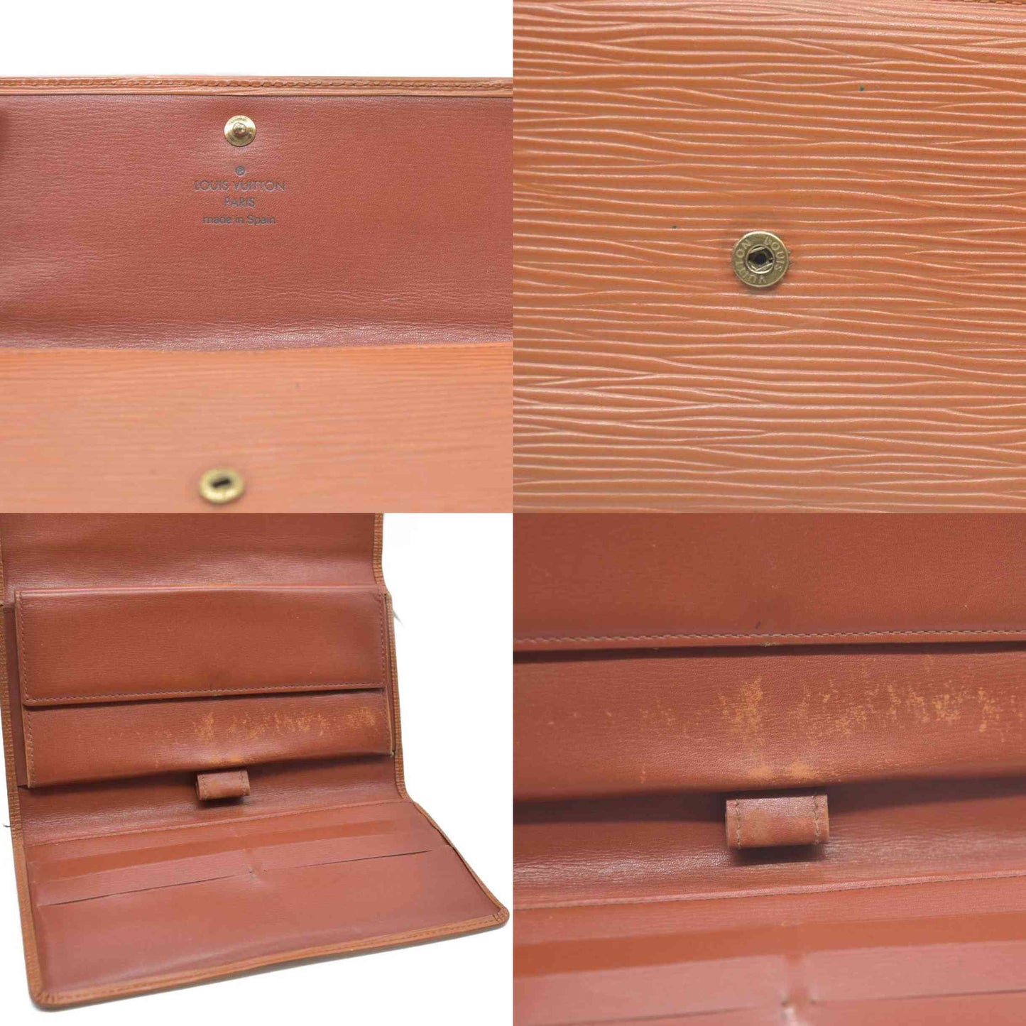 Louis Vuitton Epi Porte Tresor International Leather Trifold Wallet CA0936