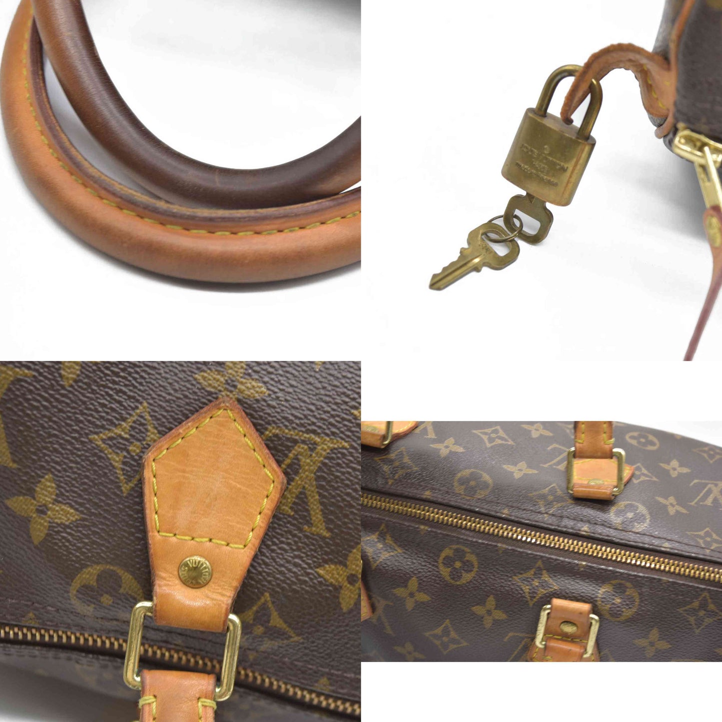 $1730 Louis Vuitton  Monogram Speedy 35 SD1007