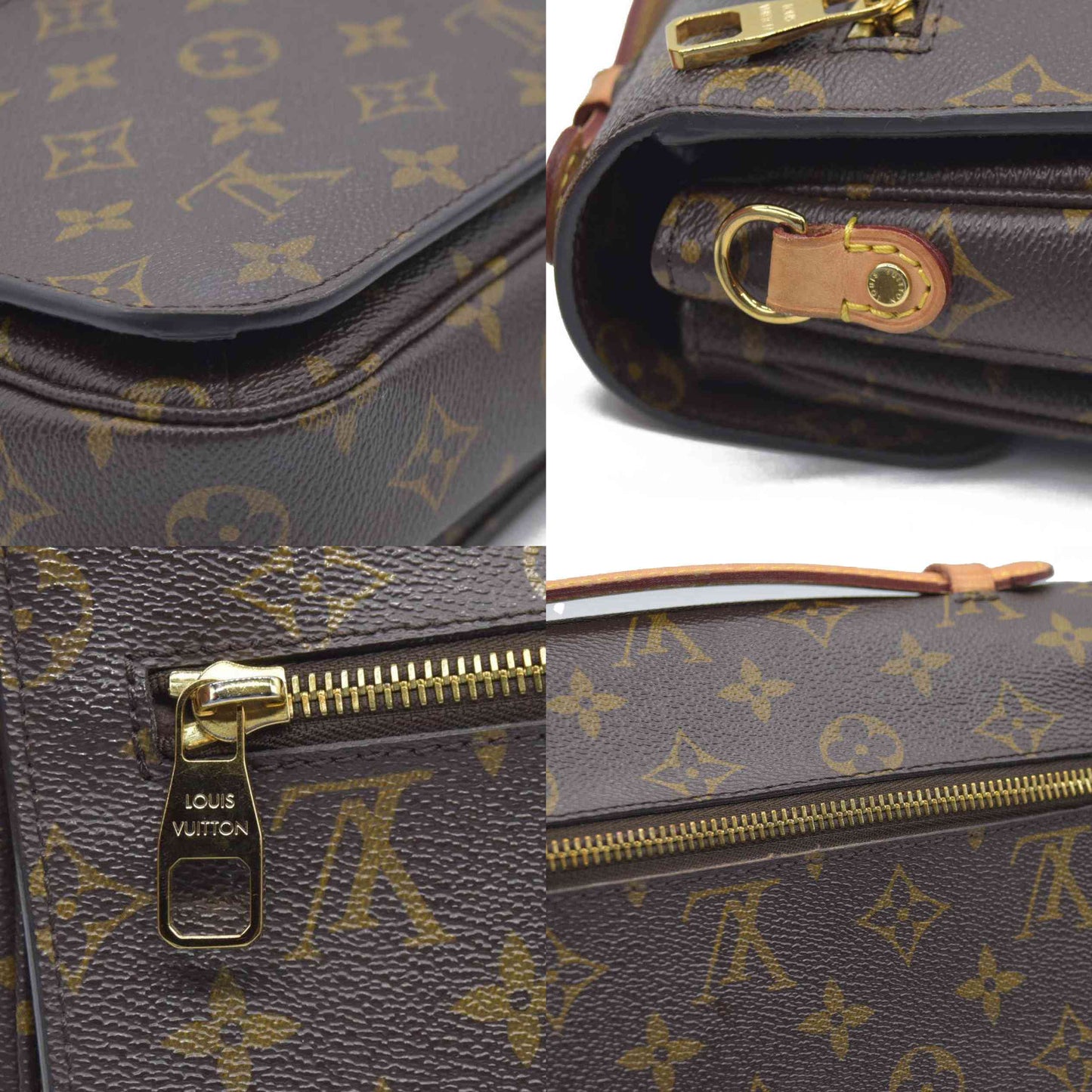 $2760 Louis Vuitton Monogram Pochette Metis DU1137