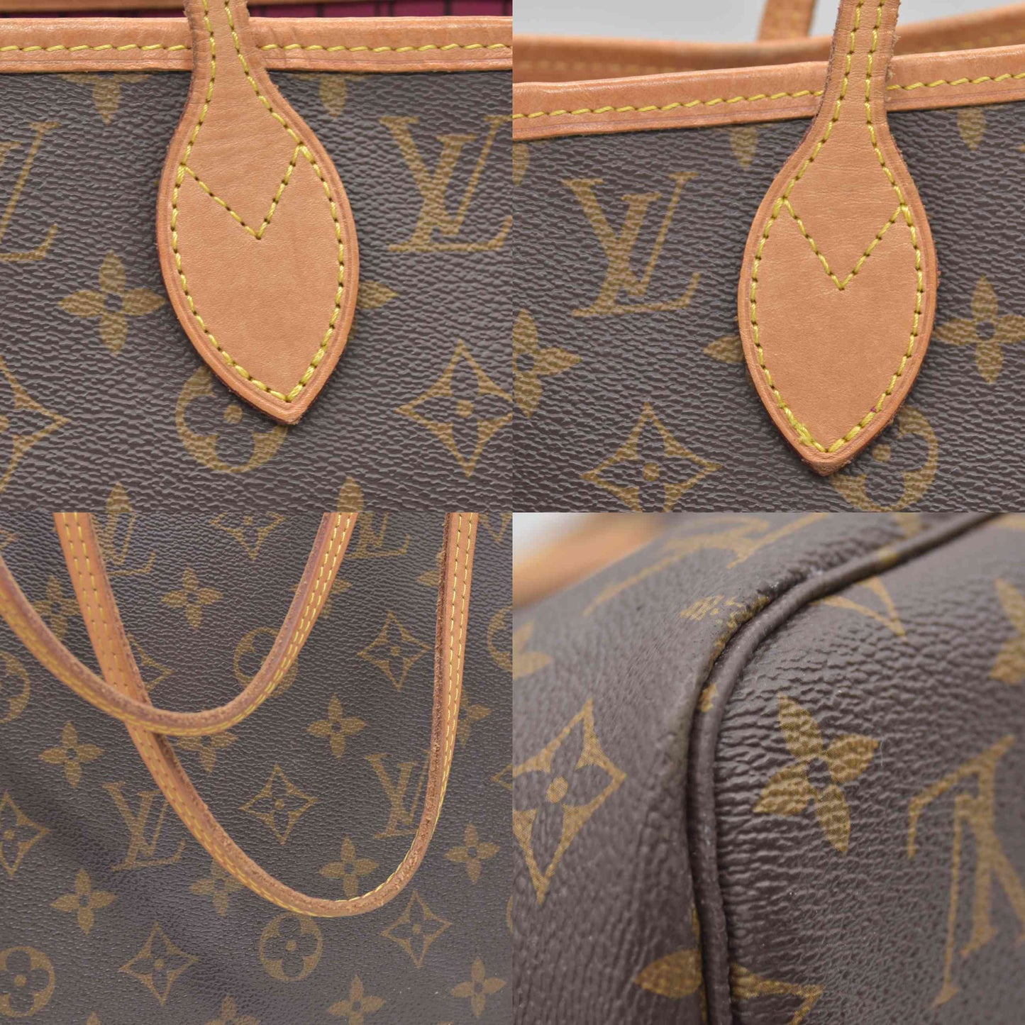 $2170 RFID Louis Vuitton Monogram Neo Neverfull MM Pivoine