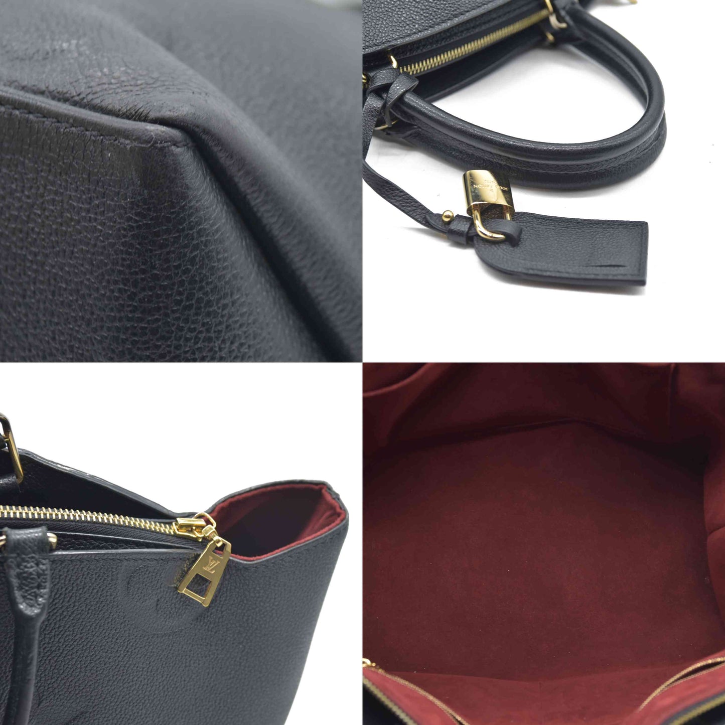 $3850 Louis Vuitton  Empreinte Monogram Giant Petit Palais Black
