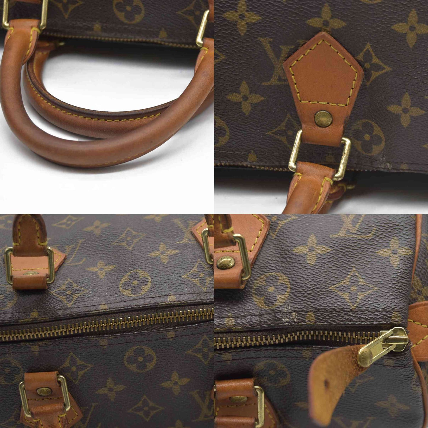 $1700 Louis Vuitton Monogram Speedy 35 TH0034